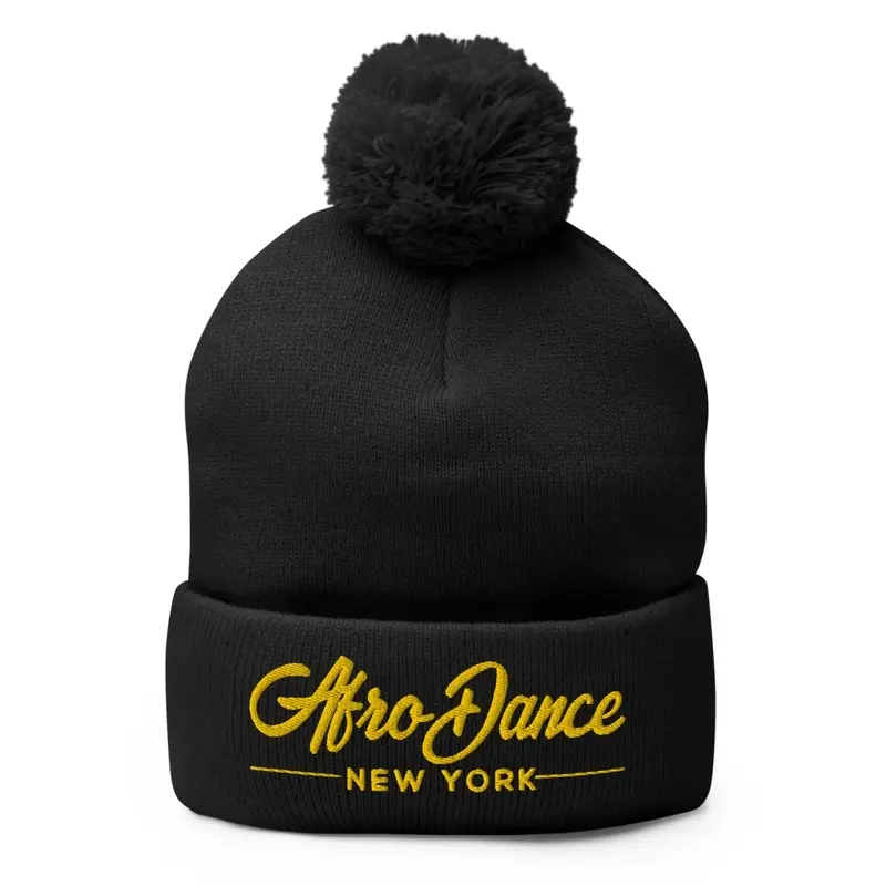 The A.D.N.Y. Gold Pom Pom Beanie Hat 